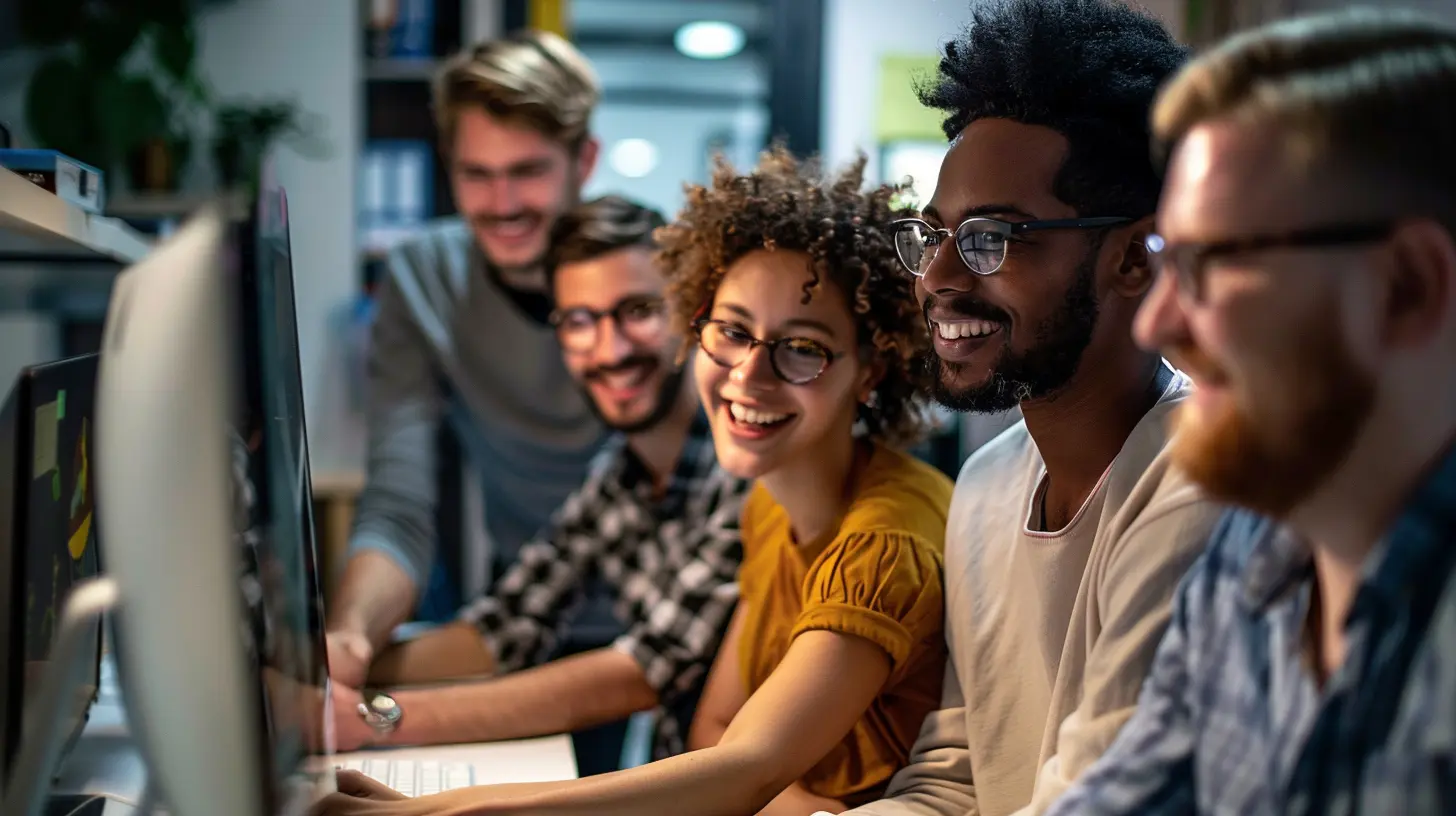 team of software developers